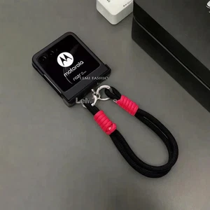 Funda con bisagra con correa de mano para Motorola Razr 40 50 Ultra | Cubierta protectora plegable con - Imagen 1 de 1