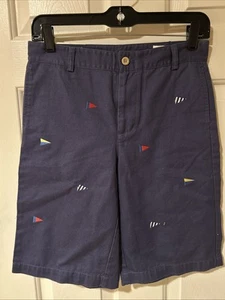Vineyard Vines Boys BurgeeFlag Embroidery Club Shorts Ocean Splash 14 Blue NWT - Picture 1 of 9