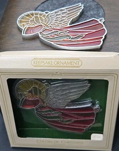 2 Hallmark Keepsake Ornament 1981 Colors of Christmas ANGEL Only 1 Box - Picture 1 of 3