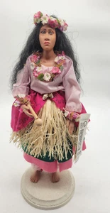 Patty Kanaar Island Traditions signierte Hawaii Mädchen Puppe W921 seltenes Etikett - Bild 1 von 21