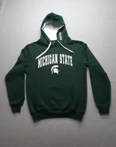 Colosseum Hoodie Men's Medium Michigan State Spartans MSU Green White - Picture 1 of 14