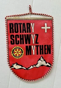 Schweiz Rotary International Club Wandbehang Banner Flagge Schwyz Mythen - Bild 1 von 6