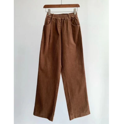 Brunello Cucinelli Mujer Nuevo Cintura Elástica Algodón Informal Pierna Recta Pantalones Foto 1 de 4