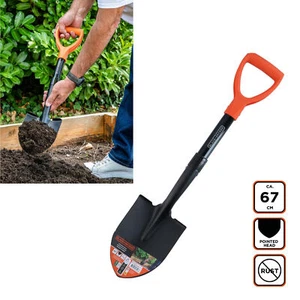Schaufel Spaten Gartenspaten Spitzspaten klein 67 cm 800g Rostfrei Camping - Bild 1 von 3