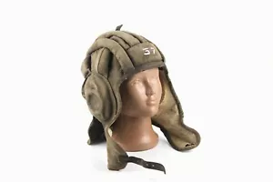 ☭ HELM Original Vintage Sowjetunion UdSSR Tanker Tanker Panzerkappe (Sommer) - Bild 1 von 10