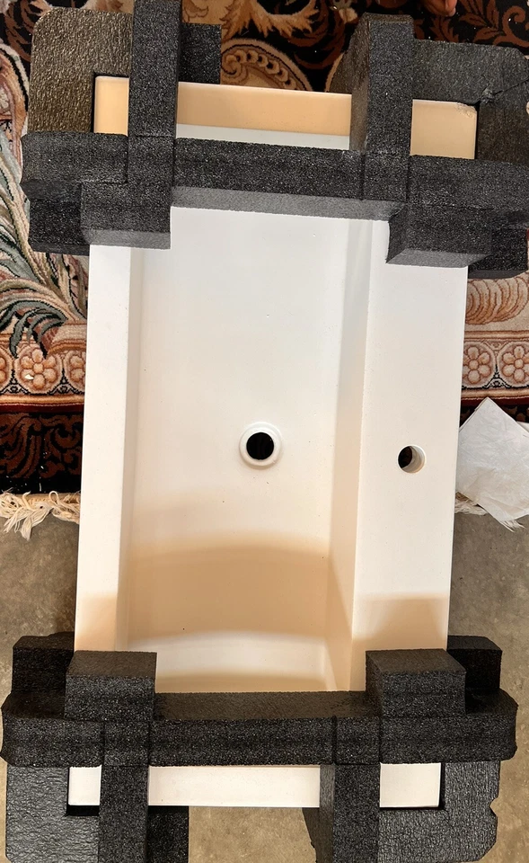 Native Trails NativeStone 36" Pearl Concrete Drop In Bathroom Sink - NSL3619-PX - Image 1 of 4