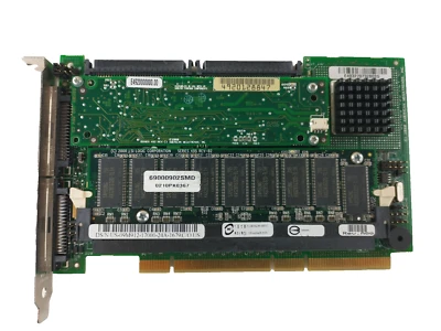 Controlador RAID de doble canal Dell 128 MB SCSI 9M912 sistema de trabajo de extracción de hardware Foto 1 de 4