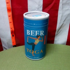 BIER YOGA Trinken Party Spiel Kikkerland Design verrückte Posen Karten Pilates - Bild 1 von 3