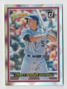 Corey Seager 2018 DONRUSS ALL-STARS SILVER FOIL INSERT /999 LOS ANGELES DODGERS - Picture 1 of 1