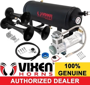 TRAIN HORN KIT FOR TRUCK/CAR/PICKUP LOUD SYSTEM /1.5G AIR TANK/200PSI/3 TRUMPETS - Foto 1 di 11