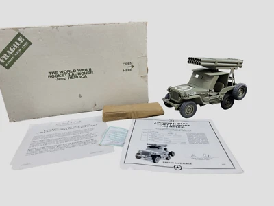 Vintage Danbury Mint WW II Rocket Launcher Jeep 1942 Vintage Replica - Image 1 of 4