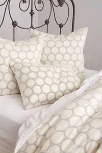 Anthropologie Federa Lino Euro SHAM Copricuscino Elegante ZUPPA Tosi cerchi 1371 - Foto 1 di 2