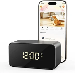 WiFi Alarm Clock NEW BOX USBC SD memory recording - Picture 1 of 4