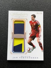 2016 Panini Flawless Dual Patch Belgium Jersey Number Jan Vertonghen 05/20 