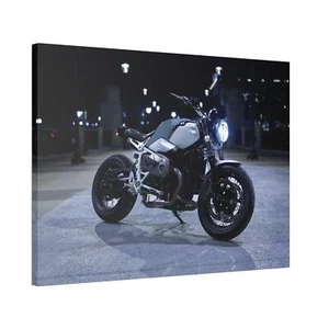 BMW Inspired R Nine T High Resolution Museum Quality Horizontal Canvas Print 006 - Picture 1 of 10