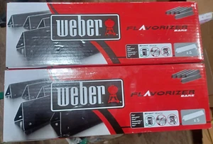 LOT OF TWO (2) BOXES of Genuine Weber Flavorizer Bars 7636 Spirit 300 Grills NEW - Picture 1 of 17
