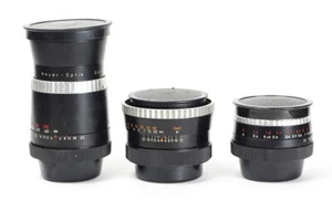 Jena Cardinar 2.8/85mm Meyer Optik Lydith 3.5/30mm Domigor 4/135mm for Pentina - Picture 1 of 5