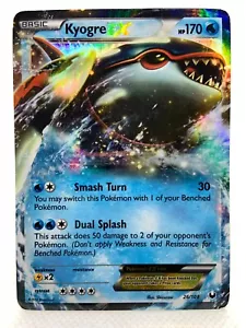 Kyogre EX 26/108 Dark Explorers Ultra Rare Holo Pokemon TCG - Picture 1 of 19