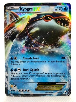 Kyogre EX 26/108 Dark Explorers Ultra Rare Holo Pokemon TCG - Image 1 of 4