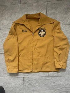 Vintage Barber Shop Quartet S.P.E.B.S.Q.S.A. Yellow Jacket Size L Bob Marin - Picture 1 of 5