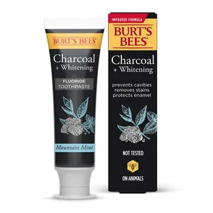 Burt's Bees Toothpaste, Natural Flavor, Charcoal with Fluoride Toothpaste,4.7 oz - Picture 1 of 11