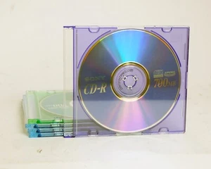 Discos CD-R Sony CD-R Color Collection Delgados Grabables en CD 5x 700 MB 80 min NUEVO - Imagen 1 de 2
