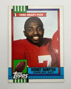 Rodney Hampton Topps 1990 Draft Pick #48 NFL Trading Card 1990 - Picture 1 of 2