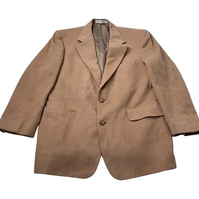 Nordstom Loro Piana Blazer de pelo de camello para hombre 42R Tan Dos botones VTG Foto 1 de 4