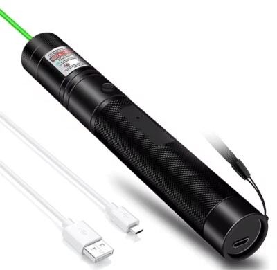 Laserpointer 532 nm. ( Grün ) - Sehr hell  / USB Ladung  / - Bild 1 von 4