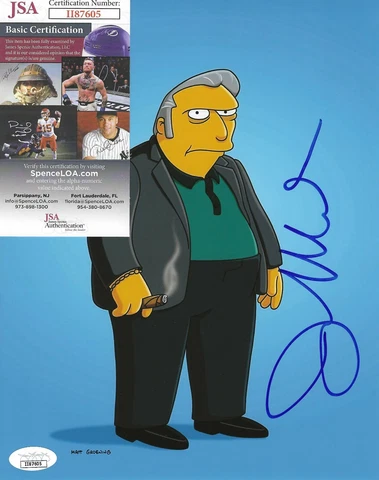 Joe Mantegna Signed 8x10 Photo w/ JSA COA #II87605 The Simpsons Fat Tony Cover