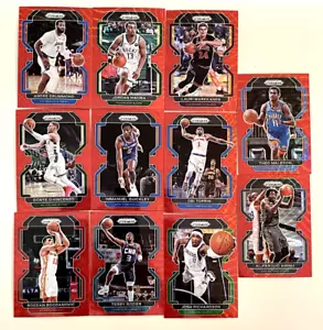 LOTE DE 11 TARJETAS 2021-22 PANINI PRIZM NBA BALONCESTO Red Wave Sp PRIZMS Rc - Imagen 1 de 4