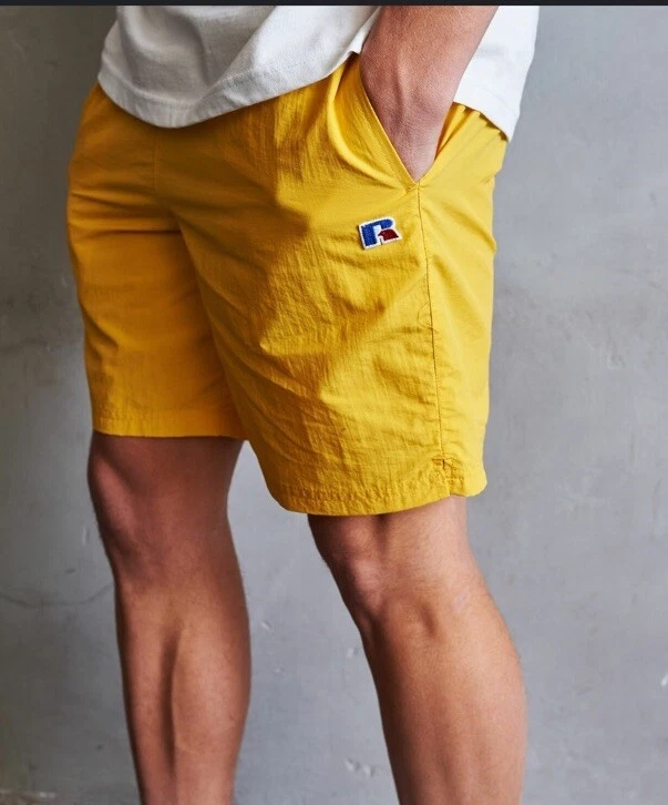 Russell Men's Heritage Swim Boardshorts Shorts New Large Gold - Image 1 of 4