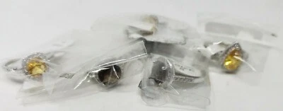 Hermosos anillos de joyería de moda estilo surtido de circonita cúbica de colores, sin níquel  Foto 1 de 4