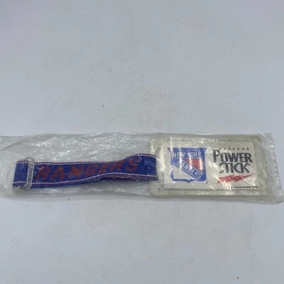 Etiqueta de equipaje New York Rangers vintage Fabergé Power Stick 1993 Foto 1 de 4