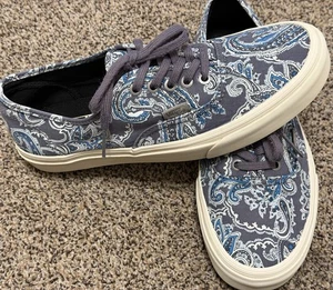 Vans 2013 Authentic CA Paisley Royal Paisley Dress Blues Colorway M 9 W 10.5 - Foto 1 di 6
