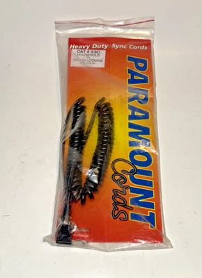 Paramount Heavy Duty Flash Sync Cord Cat# 3-6C Rollei Locking To Household NOS - Image 1 of 4