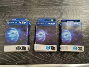 Brother LC1280XL Ink Cartridges, 1 x Black & 2 x Cyan - Picture 1 of 6