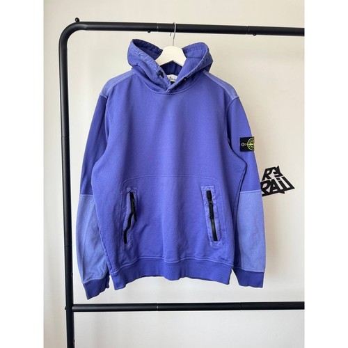 Felpa con cappuccio Stone Island Panel Color Block viola