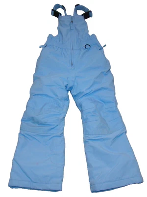Lands End Kids Boys Girls Size 5 Squall Snow Bibs Ski Pants Blue - Image 1 of 4