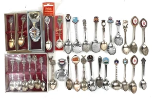 Souvenir Spoons, Job Lot, Various Places & Types - Picture 1 of 8