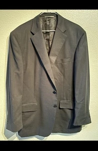 CANALI 1934 Navy Midnight Blue Wool Travel 2 Button Dual Vent Blazer Italy 56 R - Picture 1 of 9