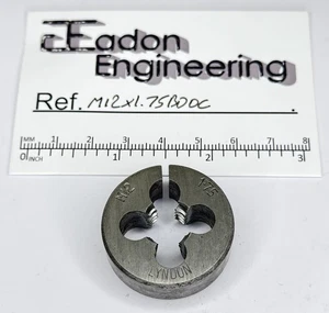 M12 x 1.75mm Metric Button Die, HSS. By top brands. - Picture 1 of 8