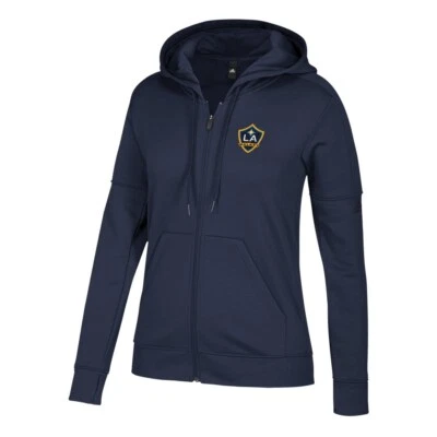 Chaqueta con capucha para mujer Los Angeles Galaxy Team Issue con cremallera Foto 1 de 4