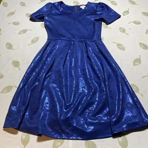 LuLaRoe Damen Größe M Amelia Kleid, Taschenkleid, Reißverschluss blau. I - Bild 1 von 11