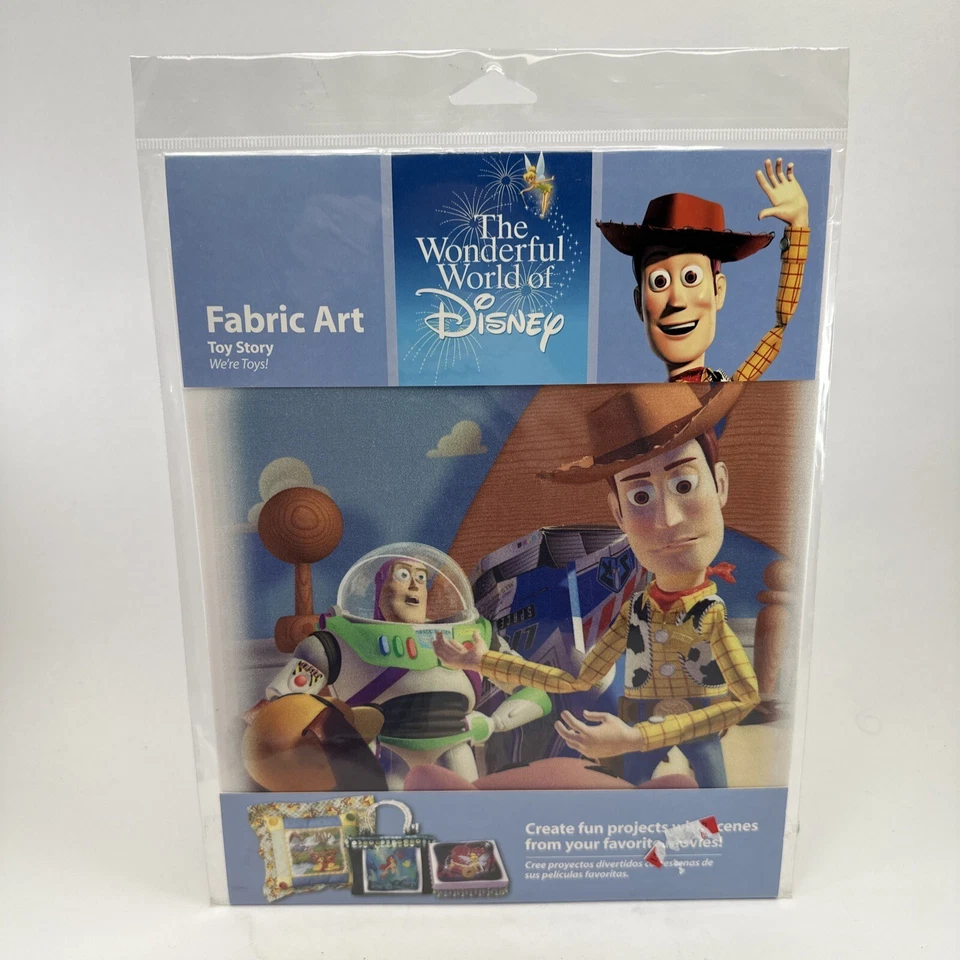 Disney Pixar Toy Story Fabric Art We're Toys 8.5 Inch Square 100 Cotton