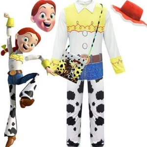 Toy Story Jessie Costume Girls Hat Bag Mask Outfit Cosplay Bookweek 4-12 years - Picture 1 of 5