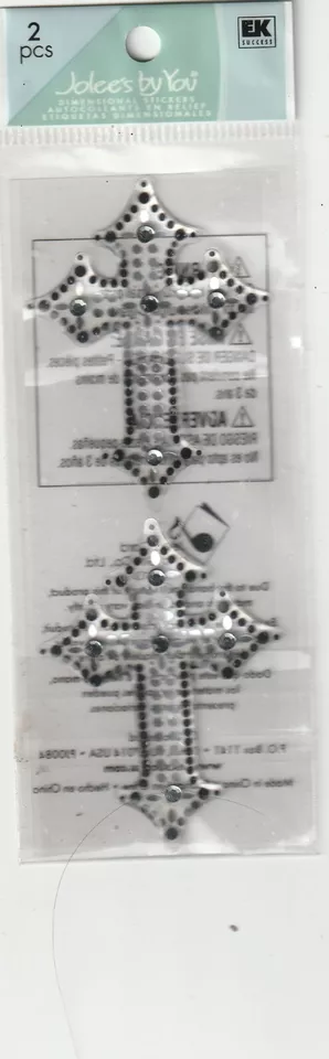 Jolee's by You 3-D Stickers GEM CROSSES Theme 83039 Fast FREE ship! LAST ONE! - Image 1 of 1