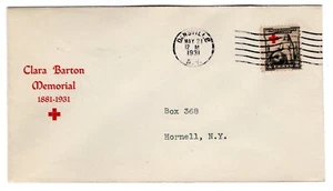 #702 American Red Cross 1931 FDC - Planty #28 - Picture 1 of 2