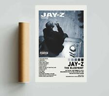 Jay Z The Blueprint tracklist cover Poster home Music Decor unframe, Canvas 