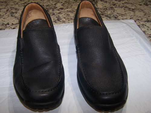 Mocassini Clarks 'UnStructured' XL Extra Light in pelle nera Uomo 12M